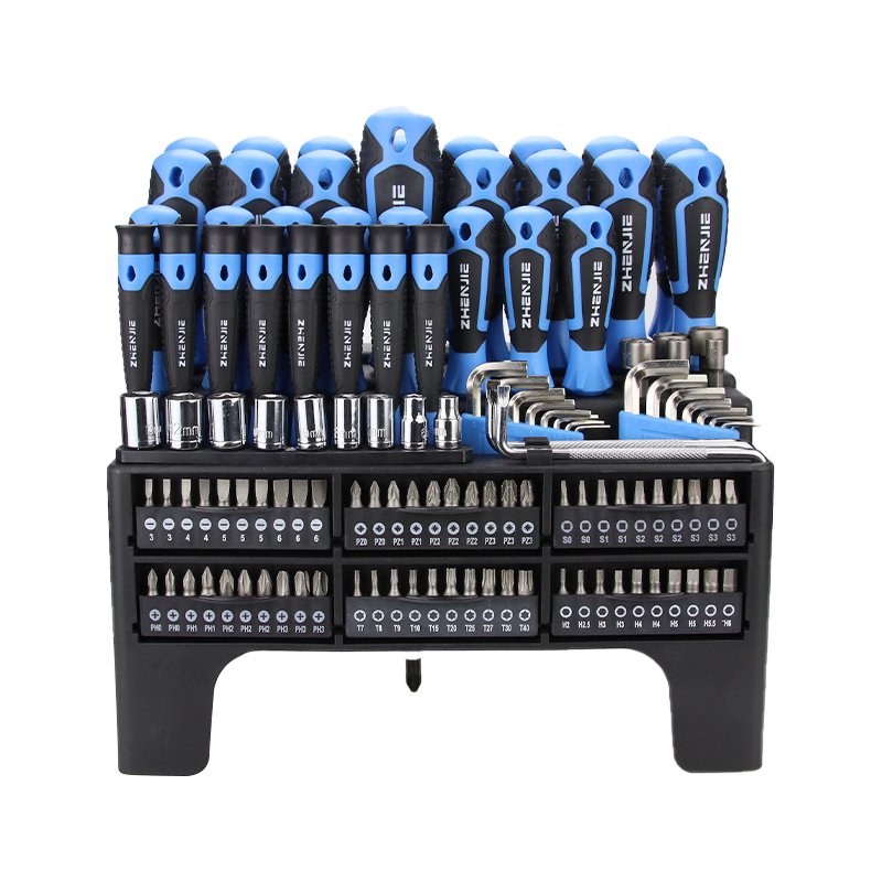ชั้นวางพลาสติก 125 ชิ้น CRV ไขควง บิตซ็อกเก็ต Hex Key Nut Driver Set