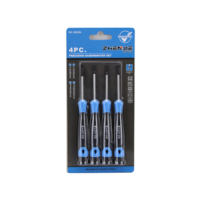 4 ชิ้นแซนวิชบรรจุภัณฑ์ Slotted Phillips Precision ไขควงชุด