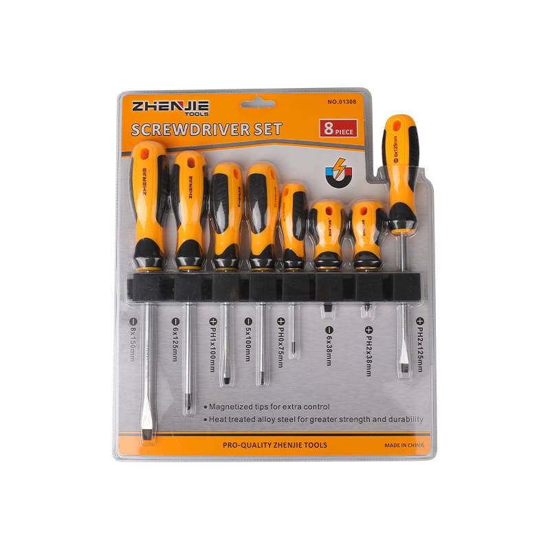 ชุดไขควง Slotted & Phillips 8 ชิ้น