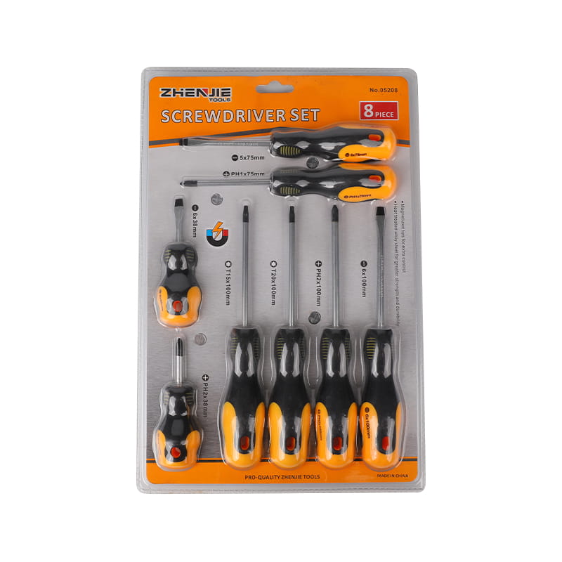 8 ชิ้น Slotted Phillips Torx CRV ไขควงชุด