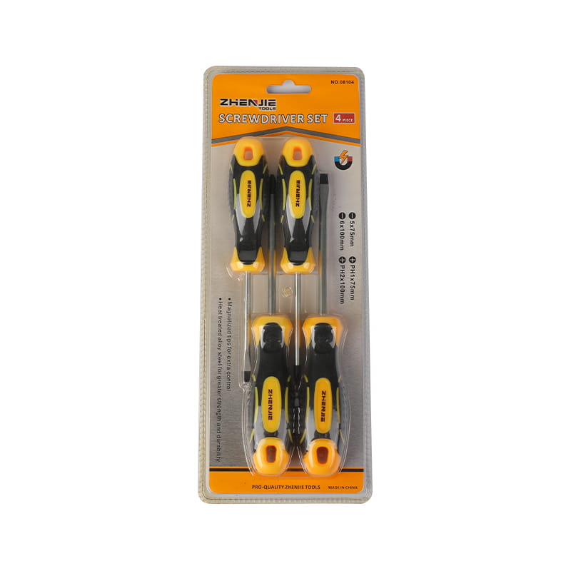 ชุดไขควง Slotted & Phillips CRV 4 ชิ้น