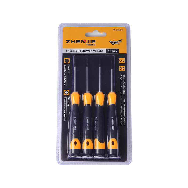 4 ชิ้นแซนวิชบรรจุภัณฑ์ Slotted Phillips Precision ไขควงชุด
