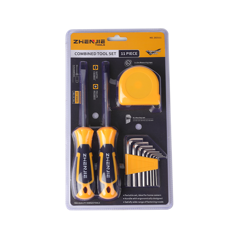 11 ชิ้น Slotted & Phillips CRV ไขควง ชุดเทปวัดคีย์ Hex