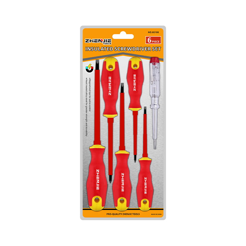 ชุดไขควงหุ้มฉนวน Slotted & Phillips CRV 6 ชิ้น