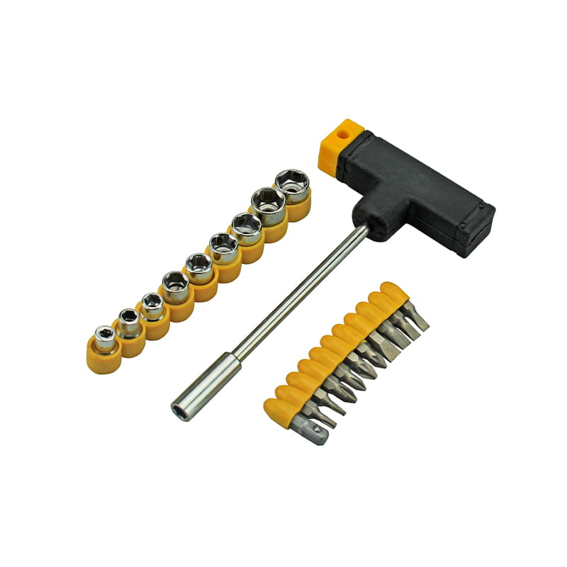 21 ชิ้น Slotted Phillips Torx Pozidriv ซ็อกเก็ตและชุดบิต
