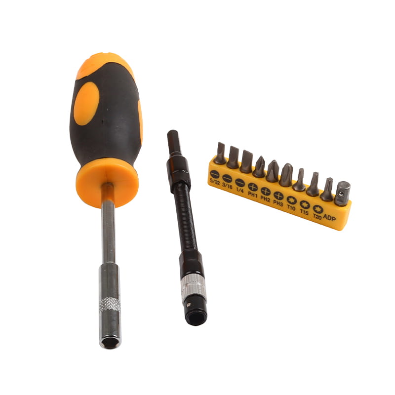 12 ชิ้นท่ออ่อน Slotted Phillips Torx CRV ชุดบิต