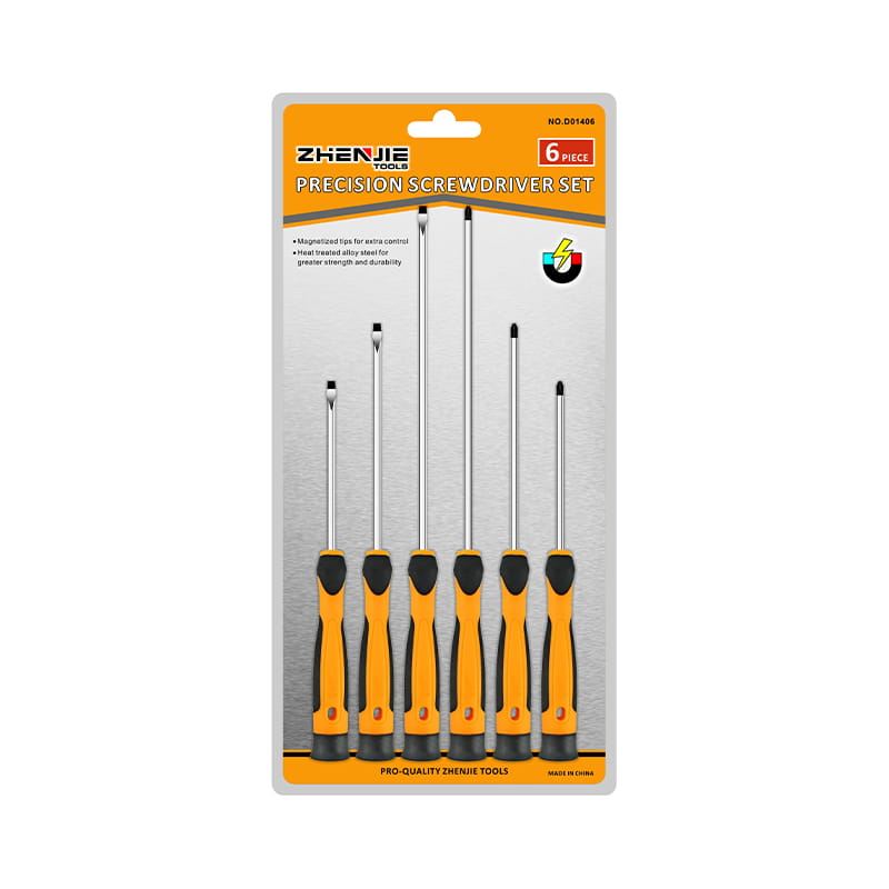 ชุดไขควงความแม่นยำใบมีดยาว Phillips Torx 6 ชิ้น